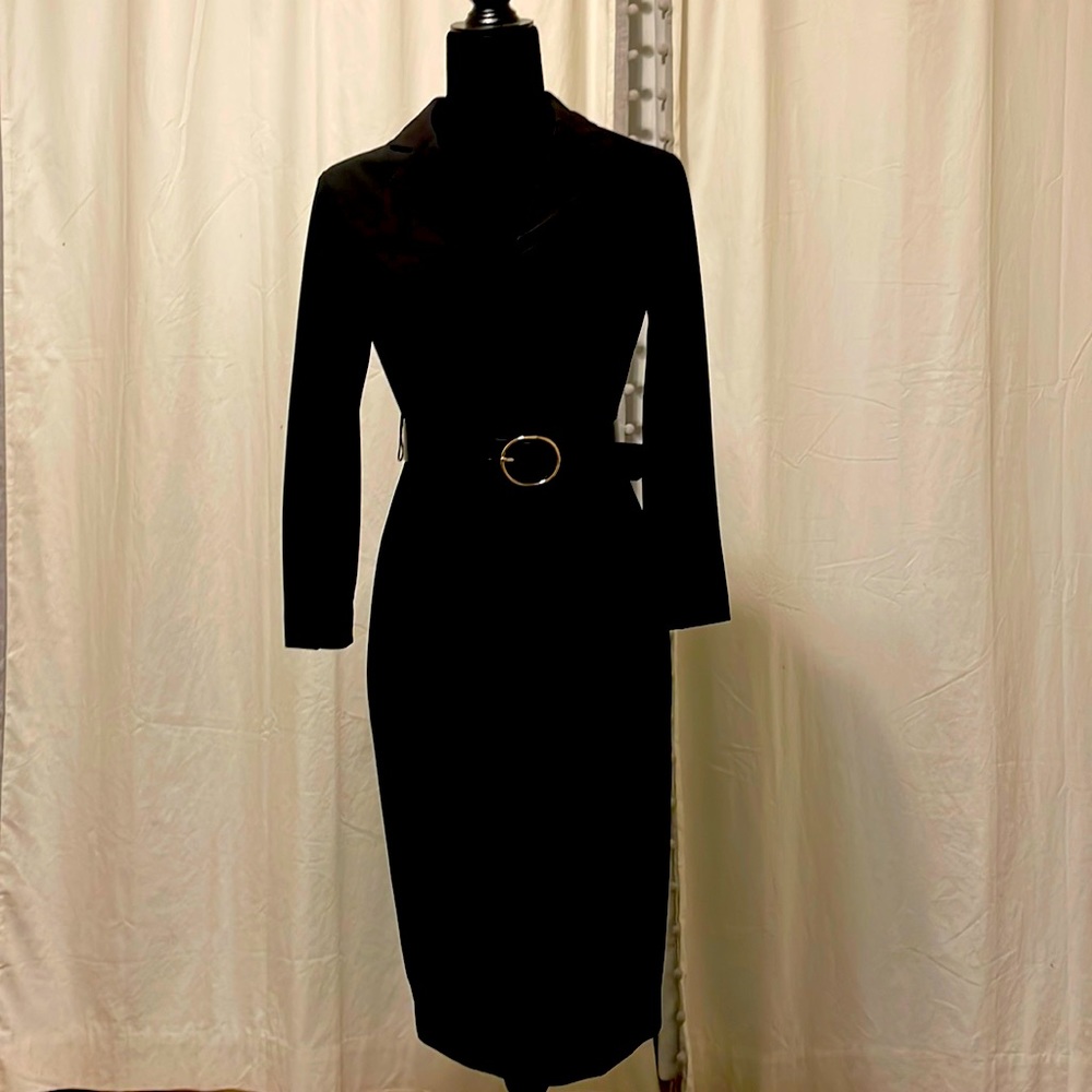 Calvin Klein fitted black dress